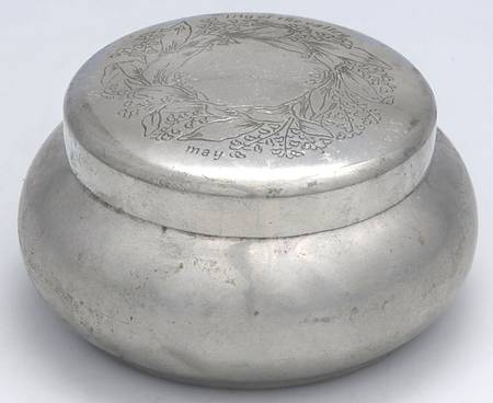 Flower of the Month (Pewter, Hollowware) Covered Box