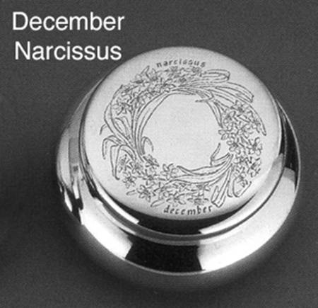 Flower of the Month (Pewter, Hollowware) Covered Box