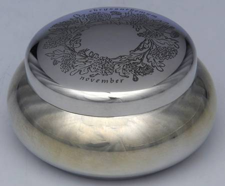 Flower of the Month (Pewter, Hollowware) Covered Box