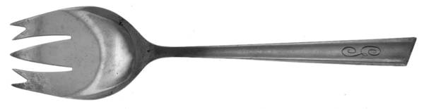 Personna (Sterling, 1959, Satin) Medium Solid Cold Meat Serving Fork
