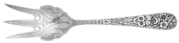 Repousse (Sterling, Coin, 1830) Bright Cut Relish Fork