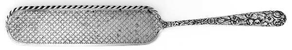 Repousse (Sterling, Coin, 1830) Large Flat Handle Crumb Knife/Crumber