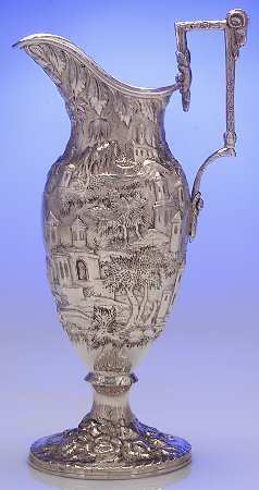 Repousse-Full Chased-Landscape (Coin) Creamer