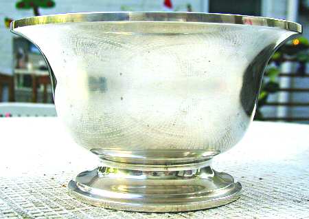 Calvert-Old Maryland Plain (Sterling, Hollowware) Mayonnaise with Porcelain Liner