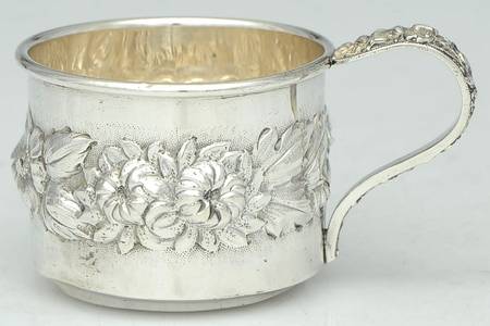 Stieff Rose (Sterling, 1892, Hollowware) Baby Cup