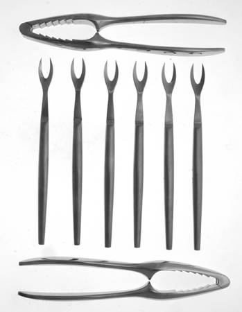 KLD1 (Stainless) 8 Pc Lobster Set (2 LOC + 6 LOBP)