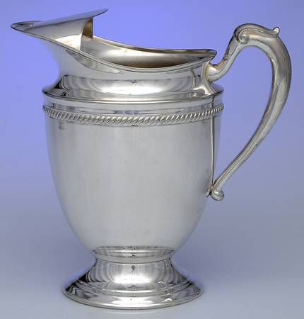 Silverplate Hollowware Ice Lip Water Pitcher