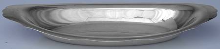 260 (Sterling, Hollowware, Scalloped) 11" Bread Tray