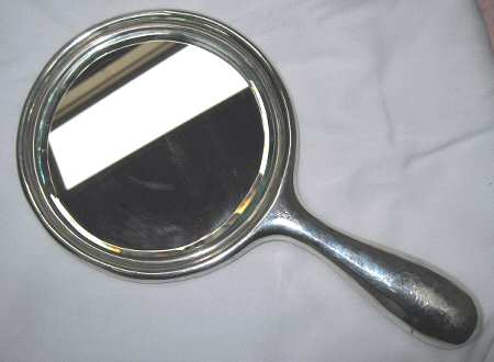Clinton (Sterling, Hollowware) Mirror with Handle