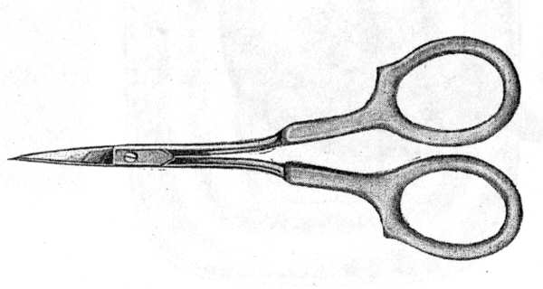 Clinton (Sterling, Hollowware) Manicure Scissors