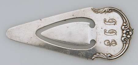 8 (Sterling, Hollowware) Decorative Book Mark