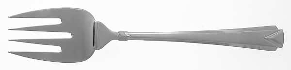 KCA7 (STAINLESS, GLOSSY&FROSTED) Large Solid Cold Meat Serving Fork