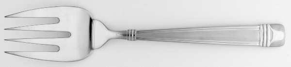 KCA11-Satin (Stainless) Large Solid Cold Meat Serving Fork by Karaca
