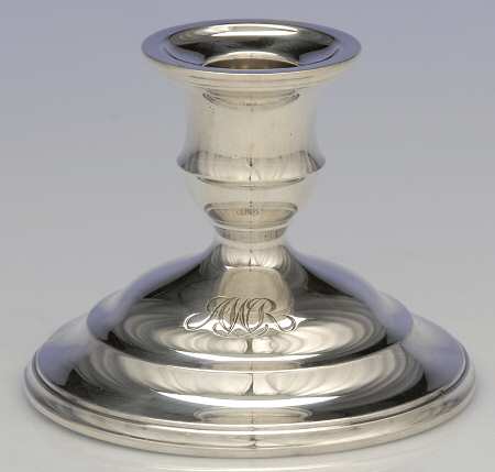 Calvert-Old Maryland Plain (Sterling, Hollowware) 3" Console Candleholder