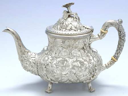 Stieff Rose (Sterling, Hollowware, 700 Series) Teapot