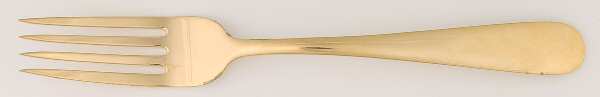 Old Maryland-Plain (Gold Vermeil) Fork