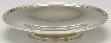 021 (Sterling, Hollowware) Footed Sterling Sandwich Plate