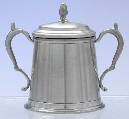 KEV4 (Pewter, Hollowware) Sugar Bowl with Lid