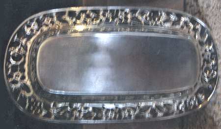 Repousse-Full Chased-Hand Chased Sterling 1/4 Lb Butter, No Lid