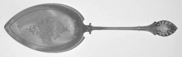 Emperor (Coin, 1872) Small Bright Cut Solid Pastry Server