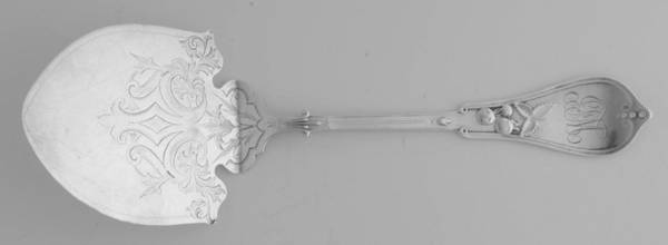 Queen (Coin) Bright Cut Solid Pastry Server