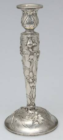 52 (Sterling, Hollowware) Weighted Candlestick with Bobeche