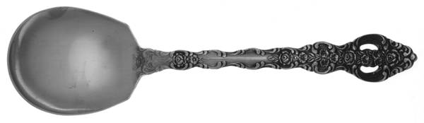 LCU4 (STAINLESS) Solid Smooth Casserole Spoon