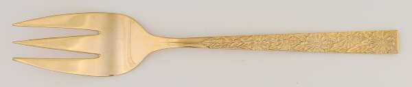 Carlotta (Gold Electroplate) Medium Solid Cold Meat Serving Fork