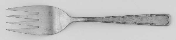 LCU48 (Stainless) Small Solid Cold Meat Serving Fork