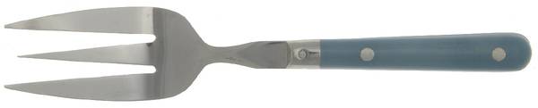 Paris Splendor-Light Blue (Stainless) Medium Solid Cold Meat Serving Fork