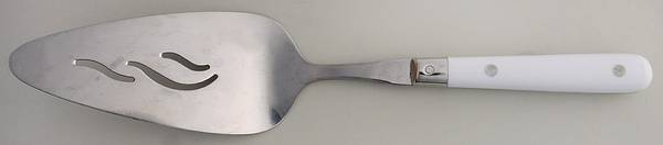 Paris Splendor-White (Stainless) Pierced All Stainless Pie Server
