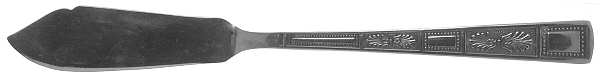 Silver Leaves (Stainless Flat Handle Master Butter Knife