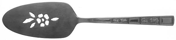 Silver Leaves (Stainless Pierced All Stainless Pie Server