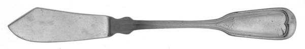 Fiddle Thread (Stainless) Flat Handle Master Butter Knife