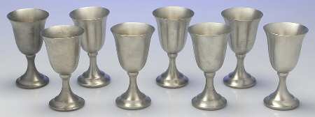 Pewter Hollowware (Set of 8) Wine Goblet