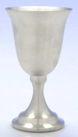 Pewter Hollowware Wine Goblet