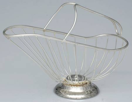 Silverplate Hollowware Wine Bottle Basket