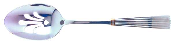 Citation Gold (Stainless, Gold Accent) Pierced Tablespoon (Serving Spoon)
