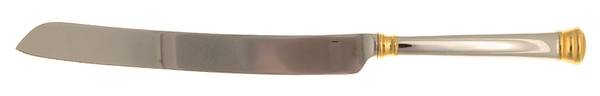 Eternal Gold (Stainless) Wedding Cake Knife with Stainless Blade