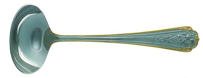 Fruits of Life Gold (Stainless, Gold Accent) Solid Gravy Ladle