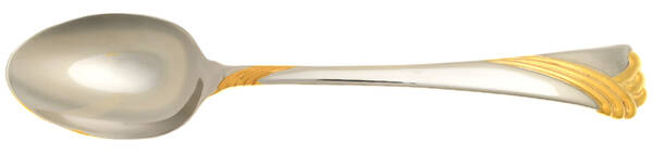Kelly Gold (Stainless, Gold Accent) Teaspoon Large Solid HC