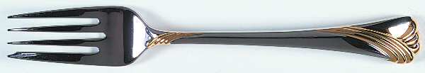 Kelly Gold (Stainless, Gold Accent) Individual Salad Fork