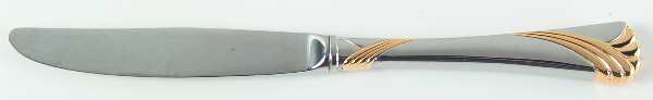 Kelly Gold (Stainless, Gold Accent) Modern Hollow Knife