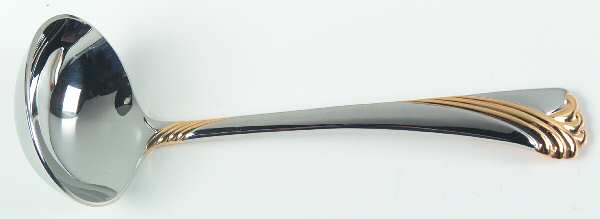 Kelly Gold (Stainless, Gold Accent) Solid Gravy Ladle