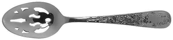 Maryland Engraved (Stainless) Pierced Tablespoon (Serving Spoon)
