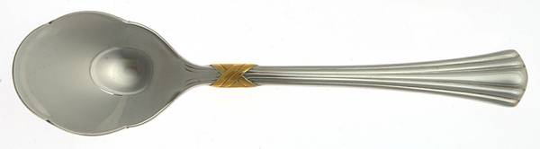 Mountain View Gold (Stainless, Gold Accent) Sugar Shell Spoon