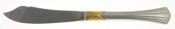 Mountain View Gold (Stainless, Gold Accent) Hollow Handle Master Butter Knife