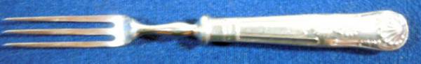 LMW1 (Silverplate) Fruit Fork with Hollow Handle & Silverplate Tines