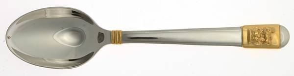 Clarendon Gold (Stainless, Gold Accent) Place/Oval Soup Spoon