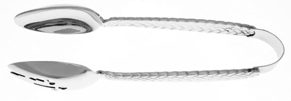 Equestrian Braid (Stainless) Salad Tongs Solid HC